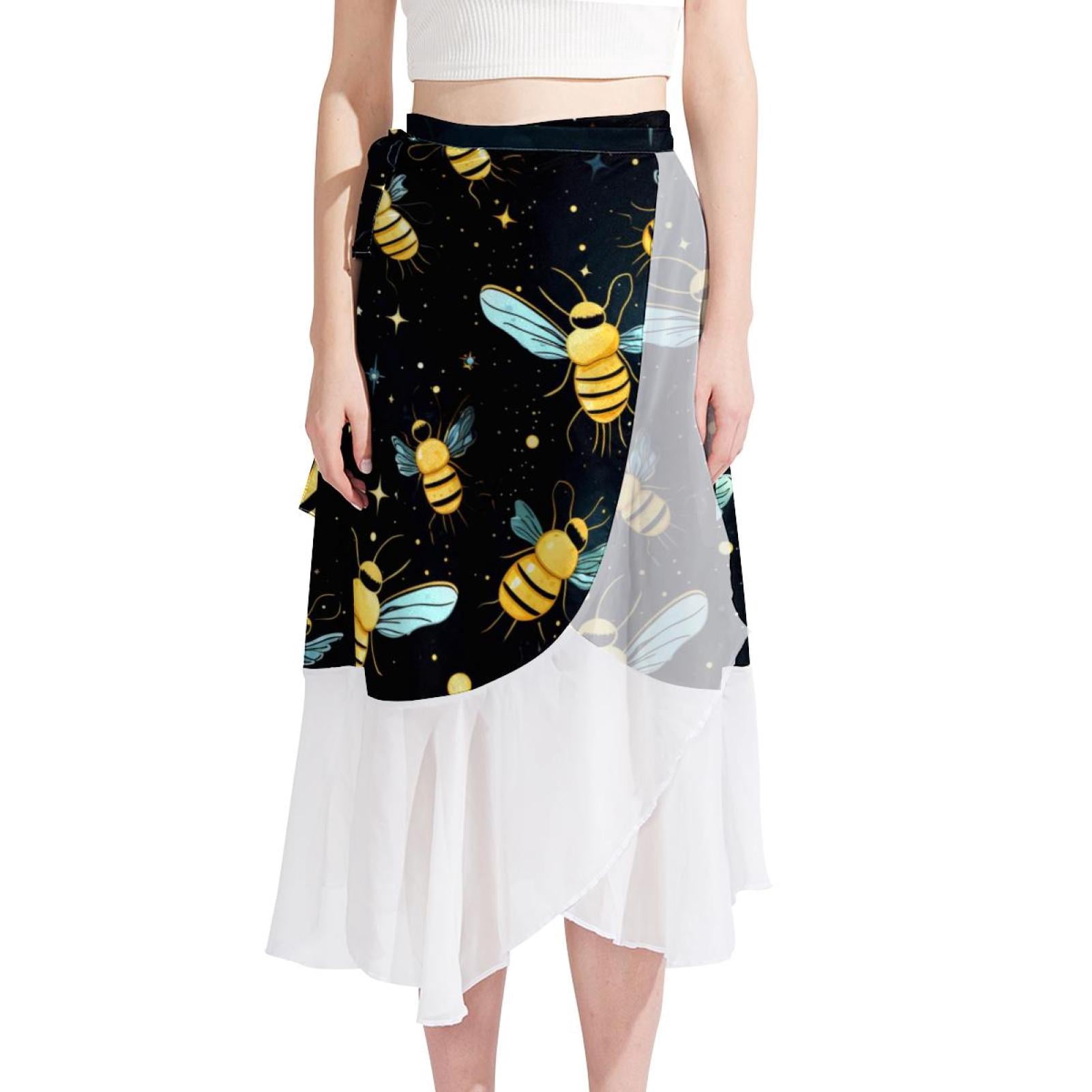 Silk Chiffon Rainbow Beach Dress With Cinched Waist And Extra Large Hem For Summer main image 1