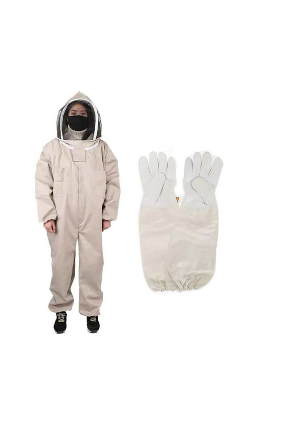 Bee Suit Professional Grade Preferred Fabric Full Body Beekeeping Protective Clothing Beekeeper Suits Equipment ,Durable and Comfortable