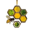 thumbnail image 1 of Bee Suncatcher Ornament Acrylic Window Decoration, Creative Lighting Craft Pendant Home Decoration Hanging, 1 of 7