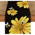 thumbnail image 1 of Bee Sunflower Table Runner Table Runner, Spring Summer Seasonal Kitchen Dining Table Decoration for Indoor Outdoor Home Party Decor 13 x 72 Inch, 1 of 3
