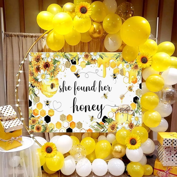 Bee Sunflower Theme Party Backdrop Balloon Decoration Set