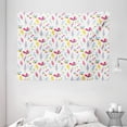 thumbnail image 1 of Bee Tapestry, Love of Nature Summer Flowers and Flying Bees and Insects Illustration Floral Theme, Wall Hanging for Bedroom Living Room Dorm Decor, 80W X 60L Inches, Multicolor, by Ambesonne, 1 of 2