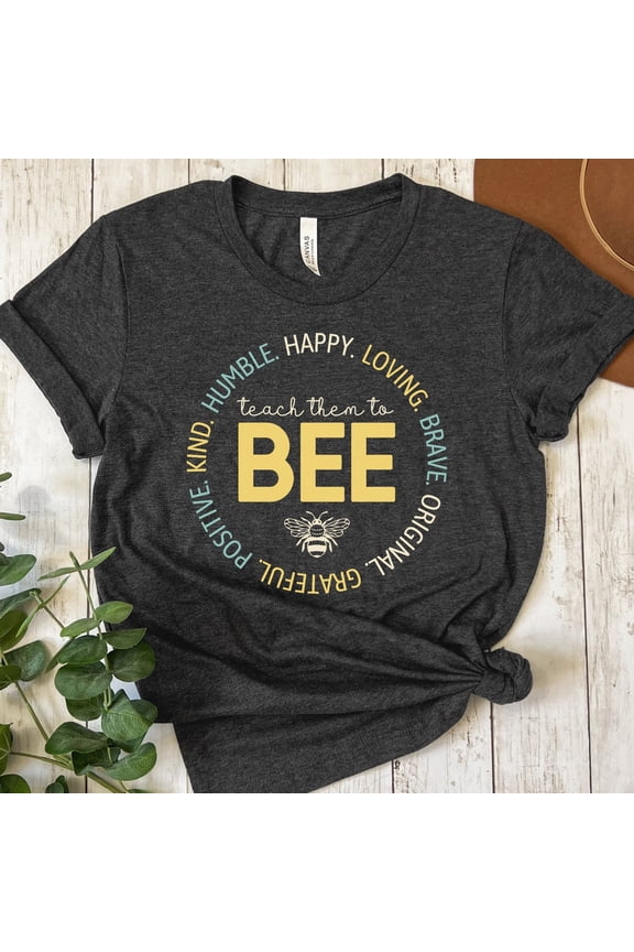 Bee Teacher Shirt, Be Kind Shirt, Kindness T-Shirt, Back To School Teacher Tshirt, Bee Lover Gift For Teacher, Teacher Appreciation Tee Unisex S-5XL Hot Trending Shirt, Vintage Birthday Gift