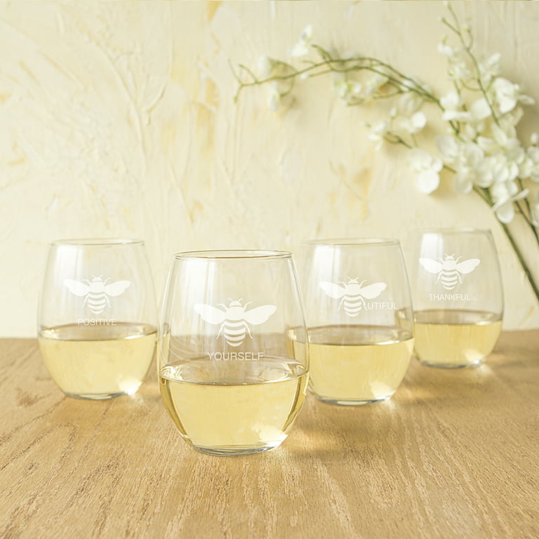 BENETI Premium Stemless Wine Glass | 18oz European Made Stemless Wine  Glasses set 4 | Crystal Glass …See more BENETI Premium Stemless Wine Glass  