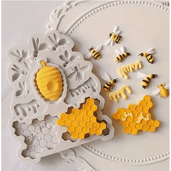 Bee Theme Silicone Mold