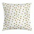 thumbnail image 1 of Bee Throw Pillow Cushion Cover, Simplistic Illustration of Buzzing and Flying Bees Making a Dashed Line Route, Decorative Square Accent Pillow Case, 18 X 18 Inches, Brown Yellow White, by Ambesonne, 1 of 2