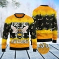 thumbnail image 1 of Bee Tie Dye Christmas Sweater, Christmas Sweater, Christmas Sweater, Funny Xmas Sweaters, 1 of 2