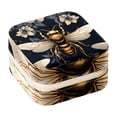 thumbnail image 1 of Bee Travel Portable Square Jewelry Box Earring Necklace Bracelet Holder Display Case Organizer Box, Decorative Jewelry Stand Storage Box, 1 of 6