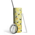 thumbnail image 1 of Bee Tumbler - Honey Bee Gifts for Women Men - Yellow Bee Coffee Cup, Skinny Tumbler- Metal Thermal Insulated Tumblers with Lid and Straw 20 Oz -Bee themed gifts, Bee keepers Gift, 1 of 7