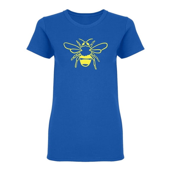 Bee Wasp Doodle Shaped T-Shirt Women -Image by Shutterstock, Female XX-Large