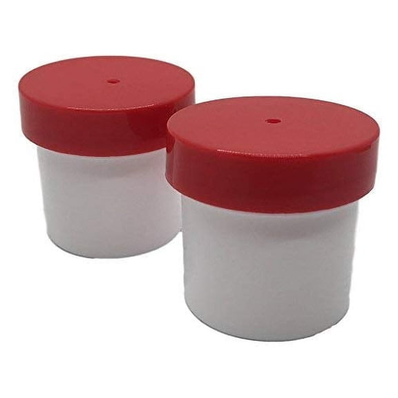 Bee & Wasp Proof Hummingbird Nectar Cups - White with Red Lid - Set of 2
