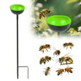 thumbnail image 1 of Bee Watering Station, 27.5 Inch Butterfly Water Catcher Cups Small Insects Bee Feeders for Outside Feeding and Watering Metal Garden Stakes Garden Sculpture Decor Outdoor, 1 of 8