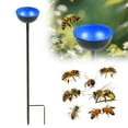 thumbnail image 1 of Bee Watering Station, 27.5 Inch Butterfly Water Catcher Cups Small Insects Bee Feeders for Outside Feeding and Watering Metal Garden Stakes Garden Sculpture Decor Outdoor, 1 of 7