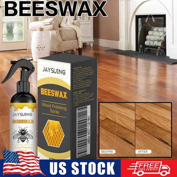 Bee Wax Furniture Polish Spray Natural Micro-Molecularized Beeswax Too 4.1Fl.Oz