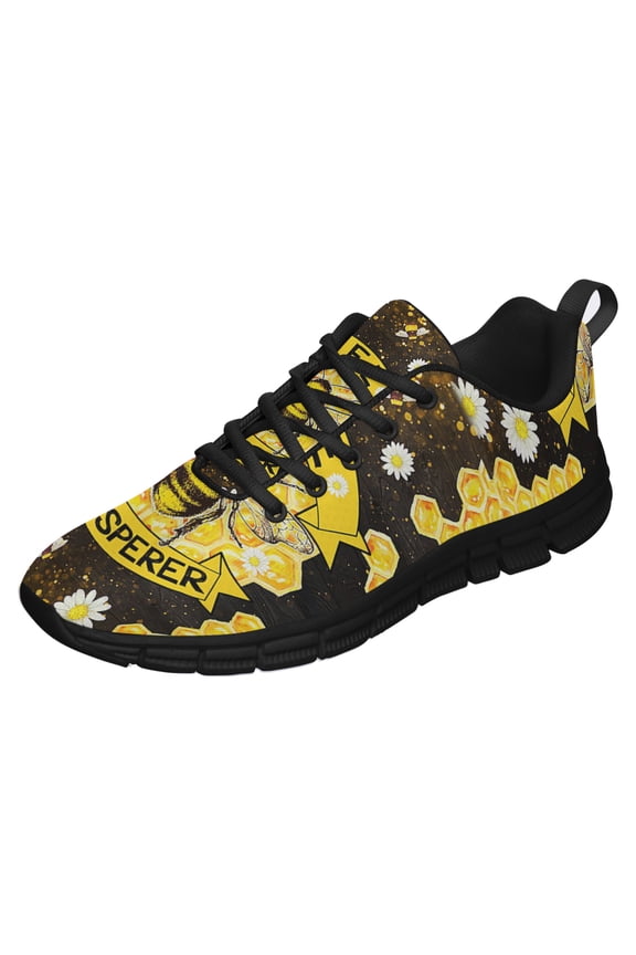 Bee Whisperer Running Shoes Sneakers Mesh Black Size 11