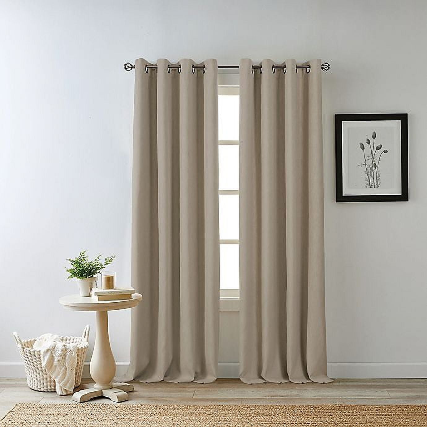 Bee & Willow Home Bee & Willow Oakdale 63-Inch Grommet 100% Blackout Window  Curtain Panel in Navy