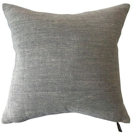 Bee Willow Home Solid Woven Linen Square Throw Pillow Light Blue