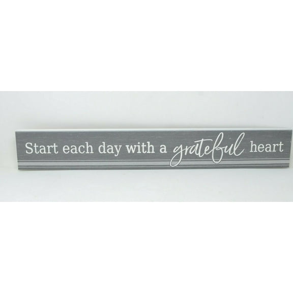 Bee & Willow Home Start Each Day 24" X 3.5" Wall Sign