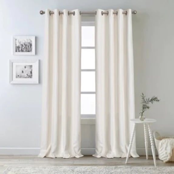 Bee Willow Oakdale 84-Inch Grommet 100% Blackout Curtain Panel in Ivory (Single)