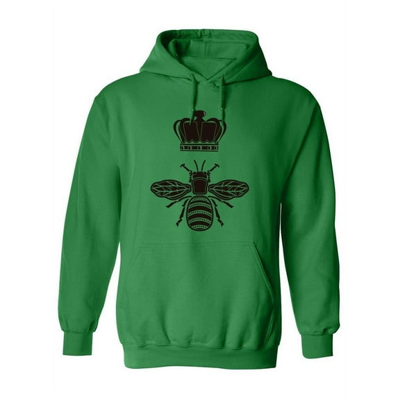 Bee With A Crown Hoodie Women -SPIdeals Designs, Female Large