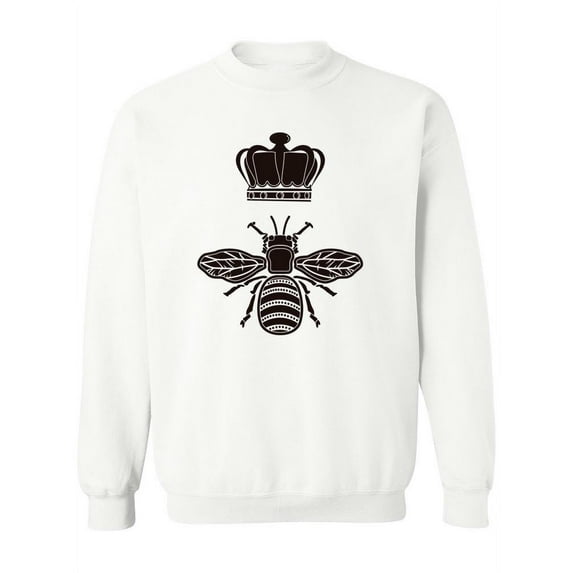 Bee With A Crown Sweatshirt Women -SPIdeals Designs, Female 5X-Large