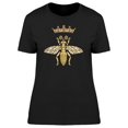 thumbnail image 1 of Bee With A Queen Crown T-Shirt Women -Image by Shutterstock, Female Large, 1 of 2