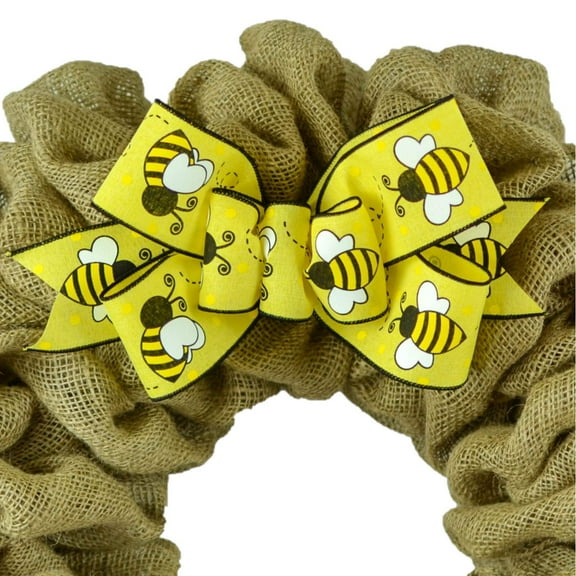 Bee Wreath Bow - Bumblebee Spring Wreath to add Onto Your Own - Already Made bow Addition for your Wreaths