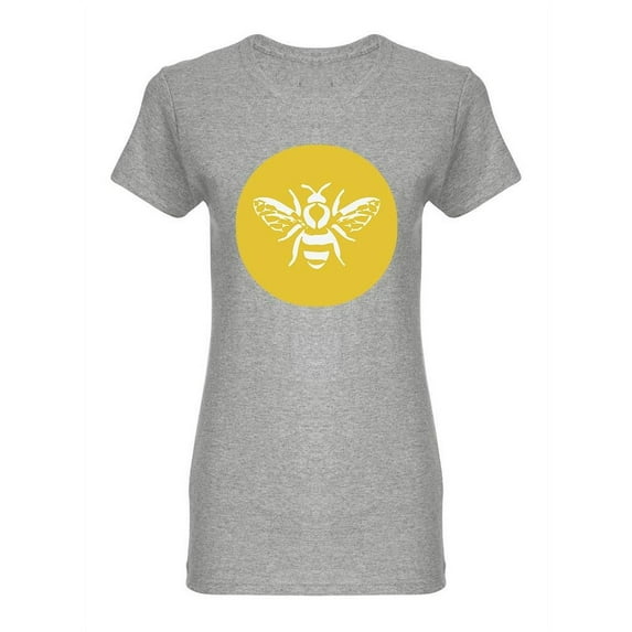 Bee Yellow Circle T-Shirt Women -Image by Shutterstock, Female 3X-Large