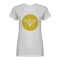 thumbnail image 1 of Bee Yellow Icon Shaped T-Shirt Women -Image by Shutterstock, Female Small, 1 of 2