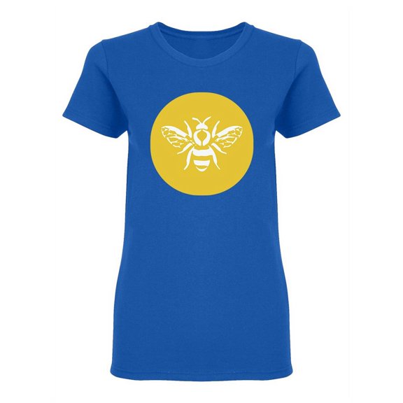 Bee Yellow Icon Shaped T-Shirt Women -Image by Shutterstock, Female XX-Large