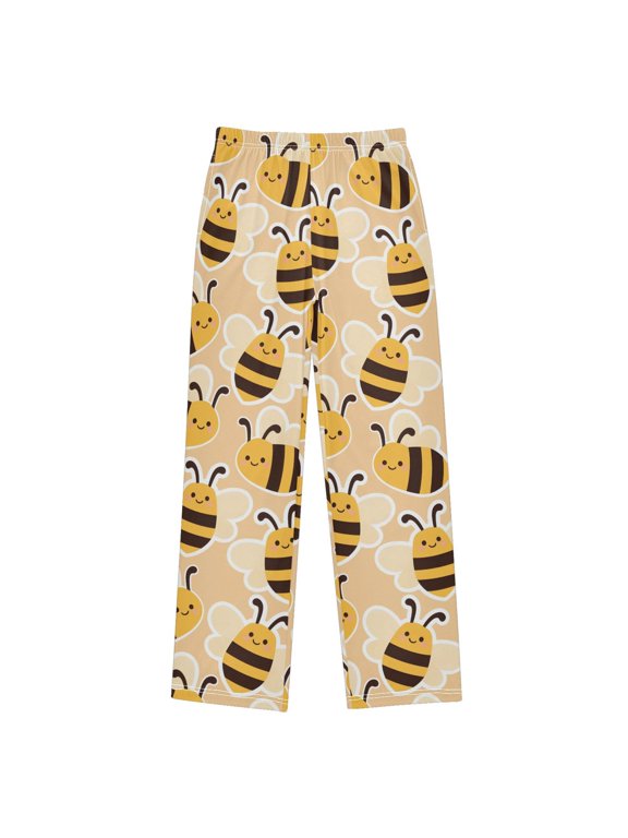 Bee Yellow Pajama Pants Soft Lightweight Lounge Pants Bottoms Sleep Pants Warm Comfy