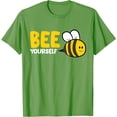 thumbnail image 1 of Bee Yourself Cute Kawaii Softstyle T-Shirt for Men Women Kids,Lime Color,Size 4T, 1 of 5
