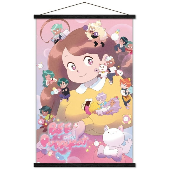 Bee and Puppycat - Group Key Art Wall Poster with Magnetic Frame, 22.375" x 34"