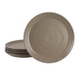 thumbnail image 1 of Bee and Willow Milbrook 6 Piece 10 Inch Round Stoneware Dinner Plate Set in Mocha, 1 of 2