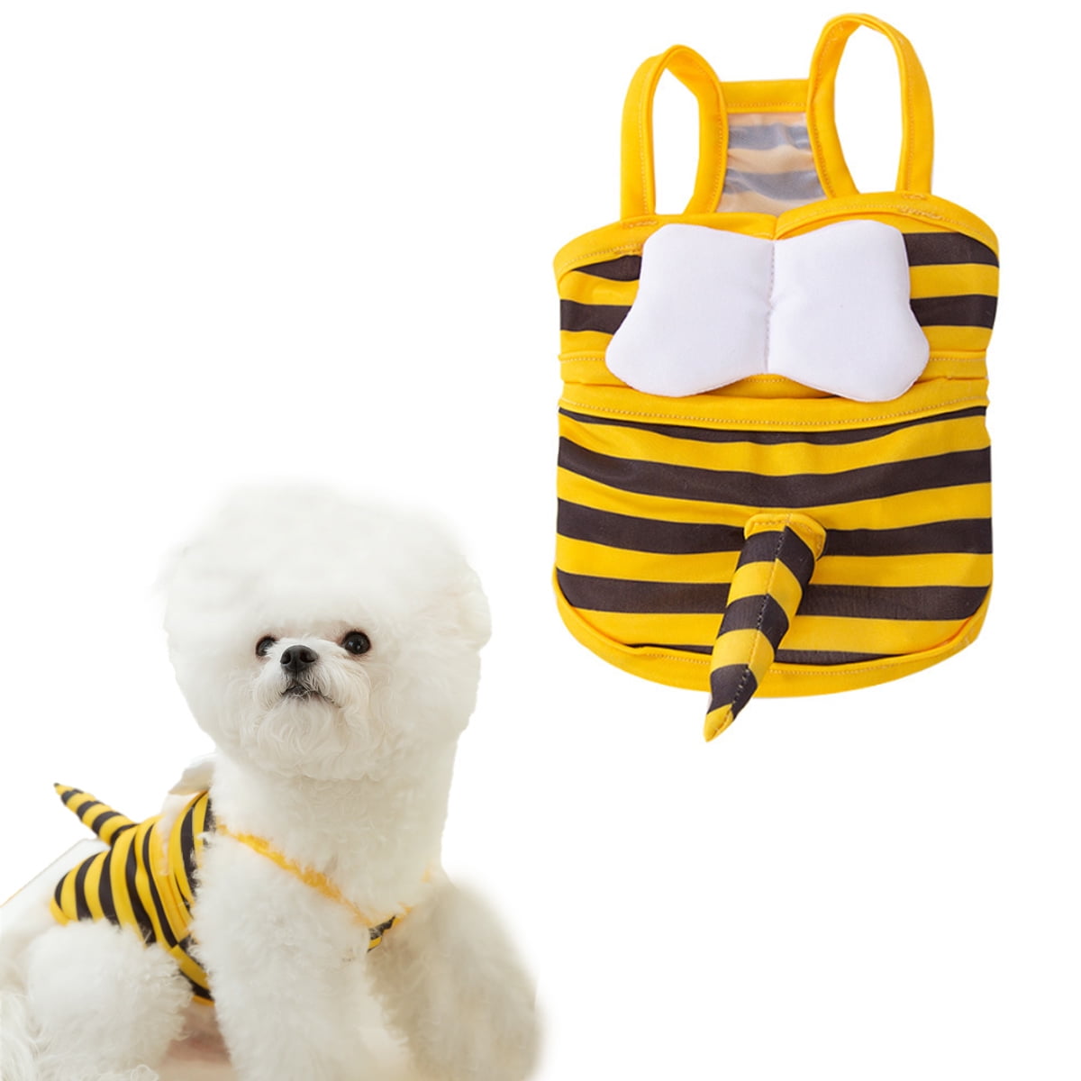 Bee-autiful Yellow & Black Dog Bikini, Perfect Swimwear for Petite Pups
