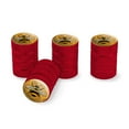 thumbnail image 1 of Bee on Honeycomb Tire Rim Wheel Aluminum Valve Stem Caps - Red, 1 of 3