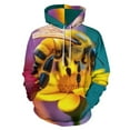 thumbnail image 1 of Bee on Yellow Flower 3d Sweatshirts Hoodie Fashion Casual Personality Men's Women Street Hoodie Pullovers Long Sleeve Comfortable Top, 1 of 6