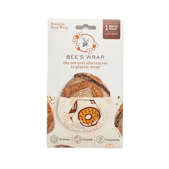 Bee's Wrap Bakery Lane Organic Cotton Beeswax Bread Wrap 17" x 23"