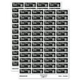 thumbnail image 1 of Bee-utiful Work Beautiful Bee Teacher Student School Sticker Set - Black - Gloss Finish - 1.25" Mini, 1 of 7