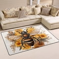 thumbnail image 1 of Bee with Honey Area Floor Mats Non-Slip Rugs Soft Doormat 60 x 39 inch Carpet for Living Dining Room Bedroom Decorative, 1 of 7