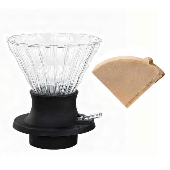 BeeCa Clever Coffee Dripper - One-Touch Immersion & Pour Over Hybrid Brewer, for French Press & Drip Styles, All-in-One Brewing System, Perfect for Home, Office, and Beginner Baristas Y101