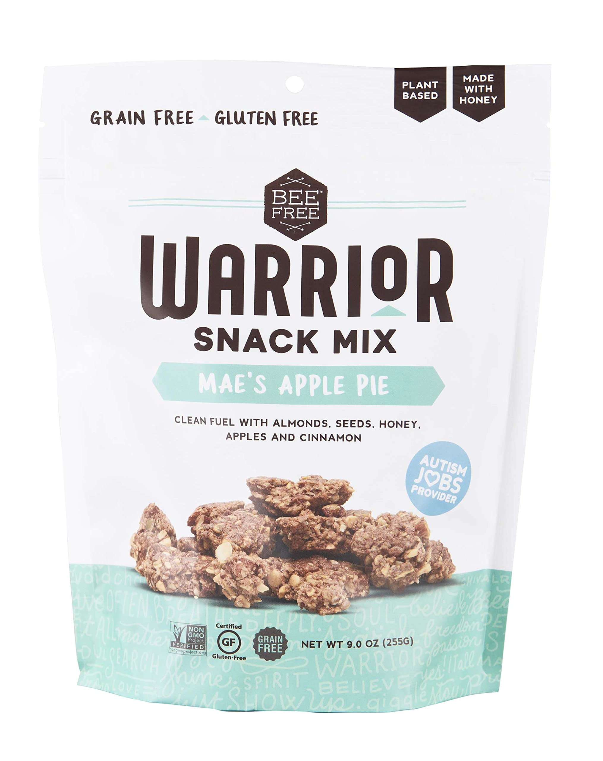 BeeFree Warrior Mix Gluten Free Granola Soft Chunky Granola Bites