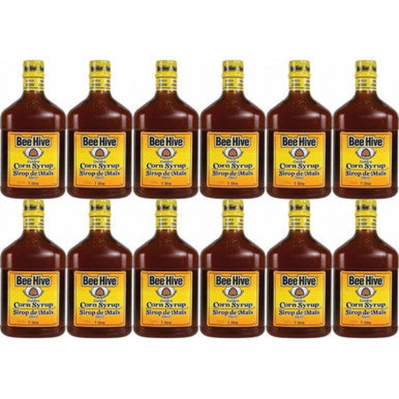 BeeHive Gluten Free Golden Corn Syrup,1 Litre/33.8oz., 12ct