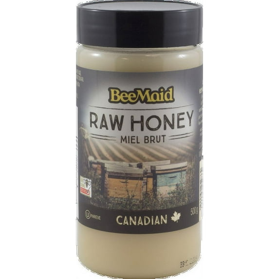 BeeMaid Raw Honey Canada #1 White, 500g/17.6oz