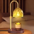 thumbnail image 1 of BEEPRINCESS Candle Warmer Lamp, 2/4/8H Timer, Dimmable, Adjustable Height, Gold Glass Shade, 2 Bulbs, 1 of 7