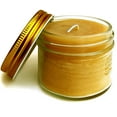 thumbnail image 1 of BeeTheLight Beeswax Jar Candle - 4oz - 100% Pure USA Bees Wax in Glass Container - Unscented - 20 Hours - All Natural Light Honey Scent, 1 of 7