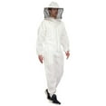 thumbnail image 1 of Beeattire Airmesh Beekeeper Suit Single Layer Ventilated Bee Suit Airy Bee Suits for Men and Women Vented Bee Suit Metal Zippers White Beekeeping Suit Round Hood with Gloves (6XL), 1 of 5