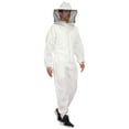 thumbnail image 1 of Beeattire Airmesh Beekeeper Suit Single Layer Ventilated Bee Suit Airy Bee Suits for Men and Women Vented Bee Suit Metal Zippers White Beekeeping Suit Round Hood with Gloves (XL), 1 of 5