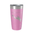 thumbnail image 1 of Beech Hill Pond Tumbler Lake Map Travel Mug Insulated Laser Engraved Coffee Cup Maine 20 oz Light Purple, 1 of 1