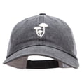 thumbnail image 1 of Beech Mushrooms Embroidered Washed Trucker Cap - Black Grey OSFM, 1 of 5